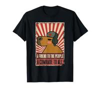 Capybara Camarade rétro ami au Peuple Humour Animal T-Shirt
