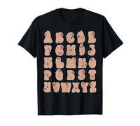 Capybara Capybara Alphabet Hommes Femmes Enfants Drôle Capybara T-Shirt