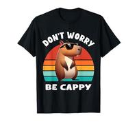 Capybara Capybara Rongeur Dont Be Worry Be Capy Retro Funny Capybara T-Shirt