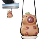 Capybara Car View View Charm, Capybara Car Ornement,Capybara Ornement mignon gangable pour le rétroviseur de la voiture | Animal Pendant Automotive Interior Decoration Accessoires pour sac à dos, salo