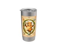 Capybara Carte de tarot The World Capy Halloween Gobelet isotherme en acier inoxydable double paroi