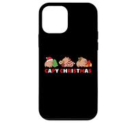 Capybara Celebrating Xmas with A Funny Pun of Capy Christmas Coque pour iPhone 12 Mini