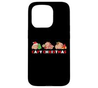 Capybara Celebrating Xmas with A Funny Pun of Capy Christmas Coque pour iPhone 15 Pro