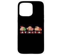 Capybara Celebrating Xmas with A Funny Pun of Capy Christmas Coque pour iPhone 15 Pro Max