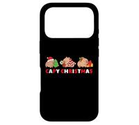 Capybara Celebrating Xmas with A Funny Pun of Capy Christmas Coque pour iPhone 17 Pro