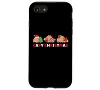 Capybara Celebrating Xmas with A Funny Pun of Capy Christmas Coque pour iPhone SE (2020) / 7/8