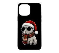 Capybara Chapeau de Père Noël Écharpe Écharpe Lunettes de Soleil Nuances Amoureux Coque pour iPhone 13 Pro Max