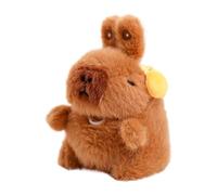 Capybara Charm Peluche avec Cordon à Tirer | Pendentif Rembourré Accessoire Décoratif pour Sac à Dos pour Sac à Dos Valise Sac à Main Sacoche École Fêtes Anniversaire
