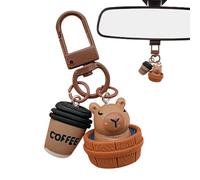 Capybara Charme Sac Réaliste Avec Crochet En Métal Portable | Capybara Pendentif Pour Clés De Voiture, Téléphones Portables, Appareils Photo, Sacs À Main, Bagages, Et