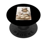 Capybara Chef Baking Lover Humour drôle d’Animaux culinaires PopSockets PopGrip Adhésif
