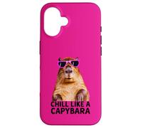 Capybara Chill Like A Capybara Photo Relaxed Ambiance Coque pour iPhone 16