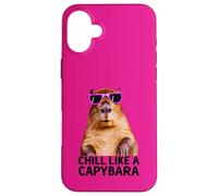 Capybara Chill Like A Capybara Photo Relaxed Ambiance Coque pour iPhone 16 Plus