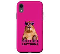Capybara Chill Like A Capybara Photo Relaxed Ambiance Coque pour iPhone XR