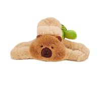 Capybara Clip Cheveux - Tableau De 3,5 Pouces En Tissu Peluche Cravate Pour Cheveux, Accessoire De Coiffage Animal Fait À La Main, Support Souple Capybara Doux | Roi
