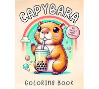 Capybara Coloring Book: 40 Fun Facts about These Exotic Animals | Cute Book for Kids | Kawaii Style