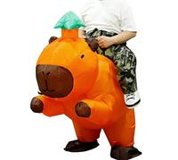 Capybara Costume d'équitation gonflable - Tenue de costumade d'animal gonflable, costume amusant en tissu gonflable, costume de fête comique | Carnaval d'anniversaire sur le thème des vacances pour