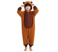 Capybara-Couche Capybara Pyjama Pyjamas Animaux Moelleux Doux avec Une Combinaison de Chapeau pour Le Sommeil pour Les Enfants avec Une Hauteur de 51, 2 Pouces
