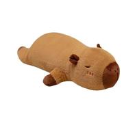 Capybara Coussin en Peluche - Corps Capybara, Bande de Pose en Peluche Mignonne, Doux et câlin, Compression sous Vide, pour, garçons et Filles, Soutien des Jambes, Coussin de Couchage latéral