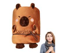 Capybara Couverture à capuche portable, surdimensionnée, cape chaude pour les voyages, couverture Capybara confortable pour femmes, hommes, détente, camping, intérieur et extérieur