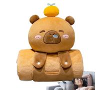 Capybara Couverture Nap | Tapis de couchage doux pour enfant en forme de capybara | Lit d'enfant, écharpe confortable pour fêtes d'anniversaire, réunions de famille