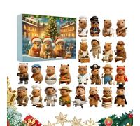Capybara - Cute Christmas Countdown Box with 24 Surprises | Fun Holiday Gift For Kids & Animal Lovers, Capybara Decoration