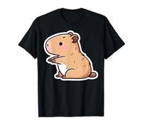 Capybara Doing Yoga Namaste Cute Kawaii Zen Capy T-Shirt