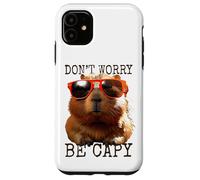 Capybara Don't Worry Be Capy Cochon d'eau Rongeur Amoureux Coque pour iPhone 11