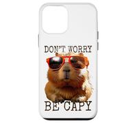 Capybara Don't Worry Be Capy Cochon d'eau Rongeur Amoureux Coque pour iPhone 12 Mini