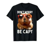 Capybara Don't Worry Be Capy Cochon d'eau Rongeur Amoureux T-Shirt