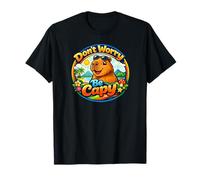 Capybara Dont Worry Be Capy Kids Boys Girls T-Shirt