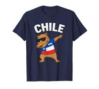 Capybara Drapeau chilien Dabbing Si Po Capibara T-Shirt