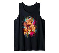 Capybara Drip Splash Peinture Cool Music Street Rap Style Débardeur