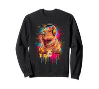 Capybara Drip Splash Peinture Cool Music Street Rap Style Sweatshirt