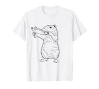 Capybara drôle avec Lance-Pierre, série de Combats pour Amoureux des Animaux T-Shirt