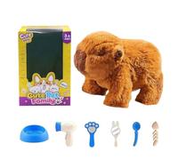 Capybara Électrique - Peluche+ABS 15x9x10cm | Capybara Jouet électronique pour Animal Domestique Doux et réaliste pour garçons, Filles et d'âge préscolaire | Chambre Salon
