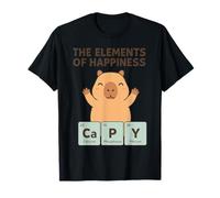 Capybara Elements of Happiness Capy Science Hommes Femmes Enfants T-Shirt