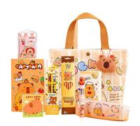 Capybara Ensemble de papeterie pour filles, stylos et bloc-notes, fournitures scolaires mignonnes | pour, adolescents, garçons, filles, étudiants, collège maternelle