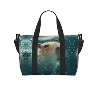 Capybara est un sac à main polyvalent imprimé drapeau italien imprimé de natation, sac de voyage à bandoulière pour tous vos besoins