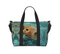 Capybara est un sac à main polyvalent imprimé drapeau italien imprimé de natation, sac de voyage à bandoulière pour tous vos besoins