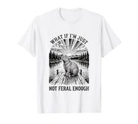 Capybara Et si Je n'étais Pas Assez Sauvage T-Shirt Graphique avec Valeur