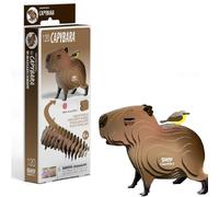 Eugy Puzzle 3D Capybara N° 120 – Jouet créatif en carton recyclé, éducatif dès 6 ans