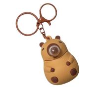 Capybara Fidget Keychain Charm - Bubble Squeeze Toy, Cartoon Hand Exercise Gadget, Cute Animal Pendant, Stress Relief Keyring Accessory | Playful Sensory Activity Item For Kids Home Decoration Gift Us