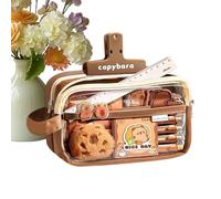 Capybara Fournitures Scolaires pour | Ensemble de Papeterie pour - Broche en Peluche | pour étudiants, journaux, écrivains, Amoureux des Animaux, Adolescents, collectionneurs