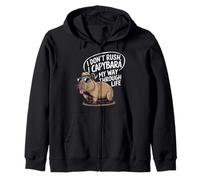 Capybara Funny Capy Lover Rodent Wildlife Animal Capy Sweat à Capuche