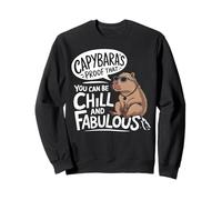 Capybara Funny Capy Lover Rodent Wildlife Animal Capy Sweatshirt