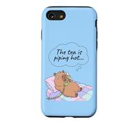 Capybara Funny Gossip Yapper Meme Le thé est très Chaud Coque pour iPhone SE (2020) / 7/8