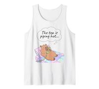 Capybara Funny Gossip Yapper Meme Le thé est très Chaud Débardeur