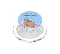 Capybara Funny Gossip Yapper Meme Le thé est très Chaud PopSockets PopGrip pour MagSafe
