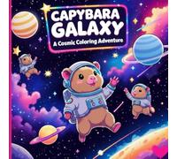 Capybara Galaxy A cosmic Coloring Adventure Coloring book: Stress Relief & Therapeutic Coloring Book with Capybaras - Big, Easy Pages for Kids & Adults