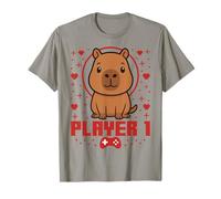 Capybara Gamer Couple Capybara Retro Pixel Arcade T-Shirt